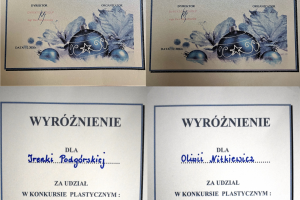 konkurs plastyczny "Najciekawsza kartka bożonarodzeniowa"