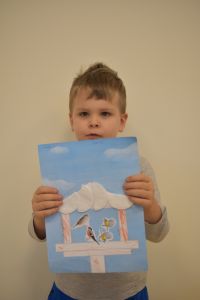 "Karmnik dla ptaków"- praca plastyczna