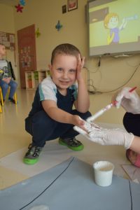 Nasza flaga- praca plastyczna