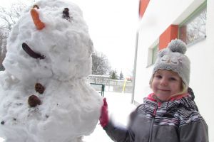 zabawy na śniegu