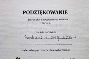 podziękowanie