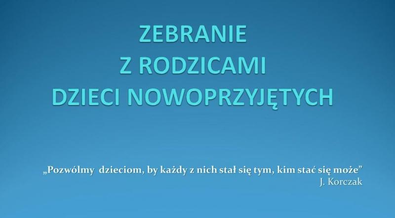 ZEBRANIE Z RODZICAMI